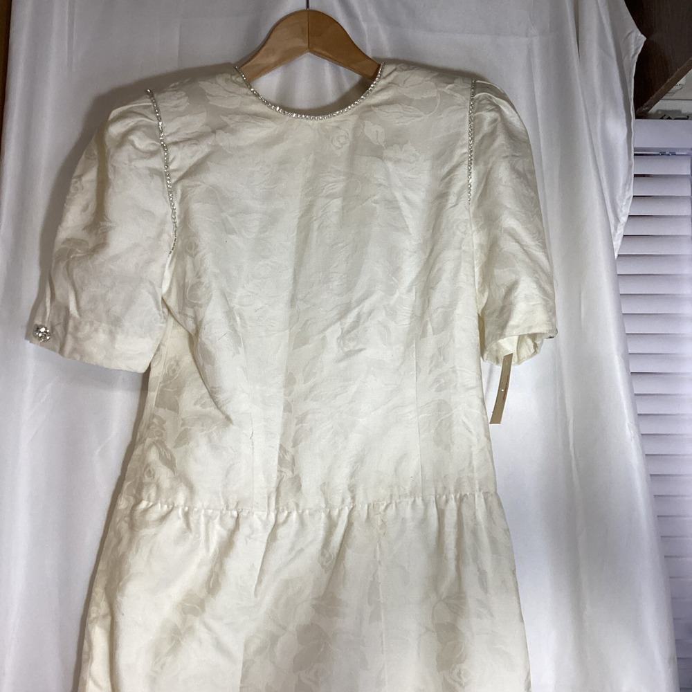 saks fifth ave size 8 vintage a.j bari dress short sleeve With Bling New With Ta